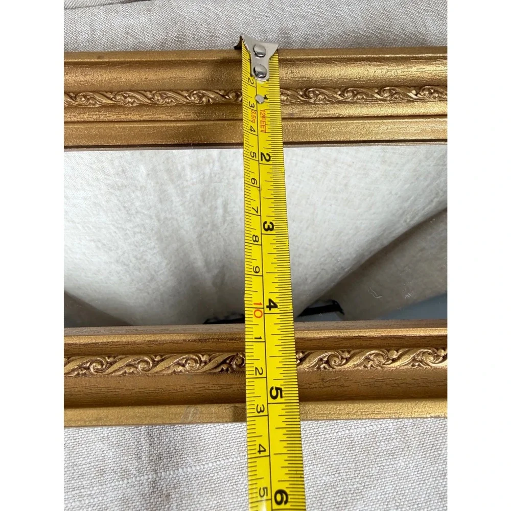 Vintage Gold Octagon Wall Mirrors, Pair of Hollywood Regency Accent Mirrors